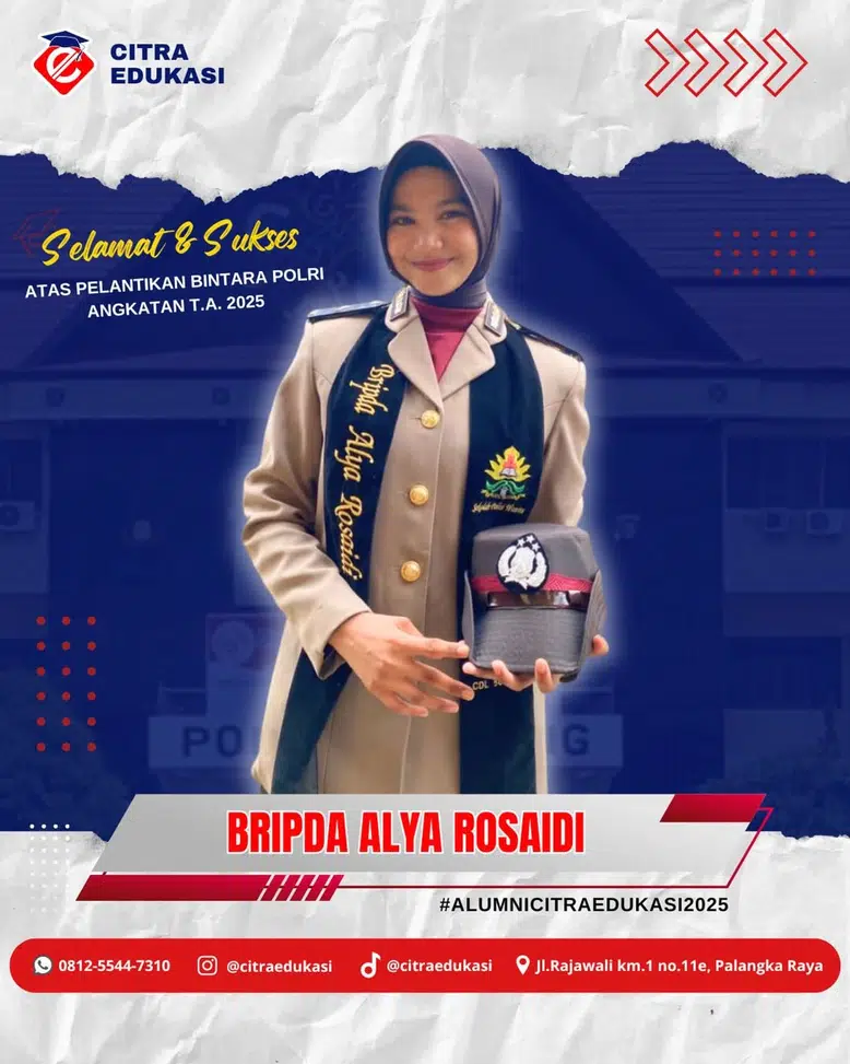 Alumni Citra Edukasi Bripda Alya Rosaidi