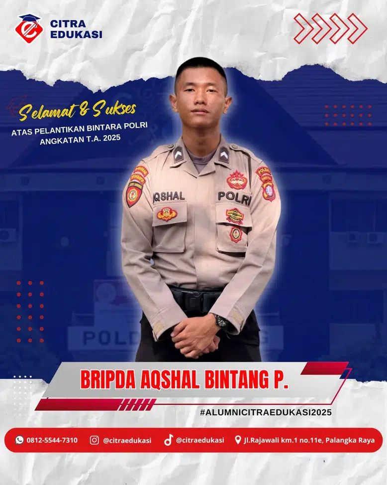 Alumni Citra Edukasi Bripda Aqshal Bintang Permana