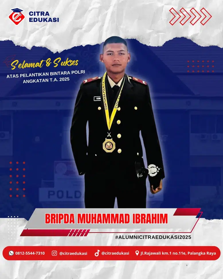 Alumni Citra Edukasi Bripda Muhammad Ibrahim