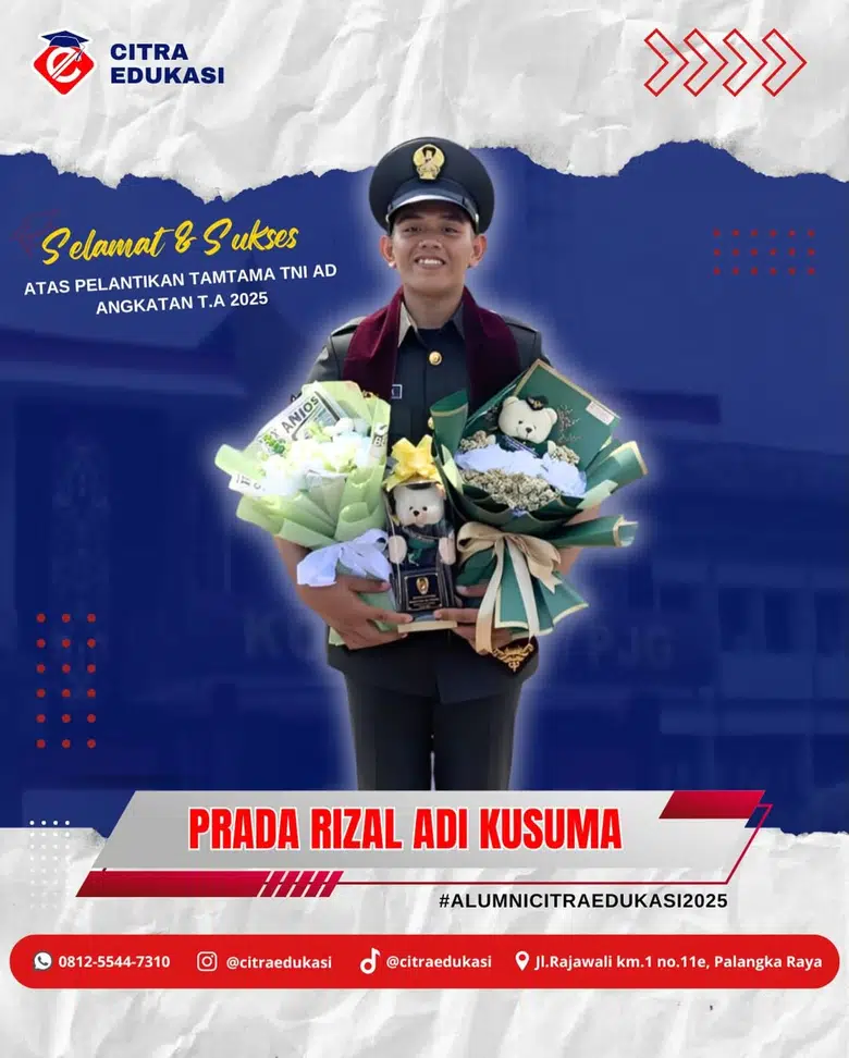 Alumni Citra Edukasi Prada Rizal Adi Kusuma