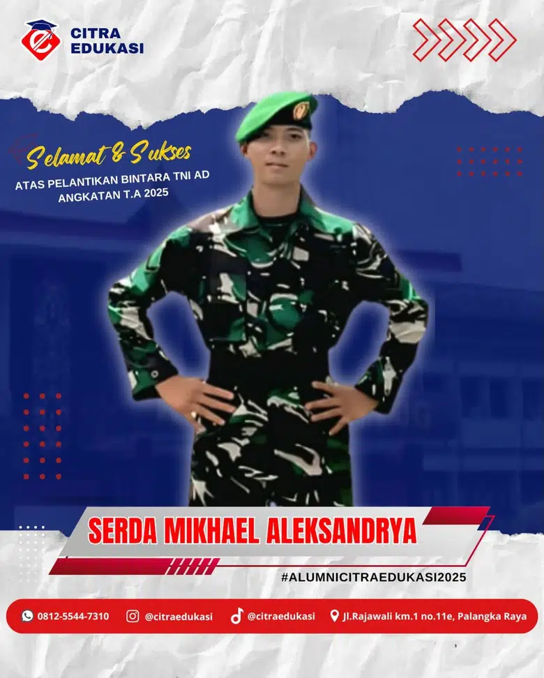 Alumni Citra Edukasi Serda Mikhael Aleksandrya